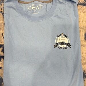 New GOAT USA Men's Blue Volleyball Tee